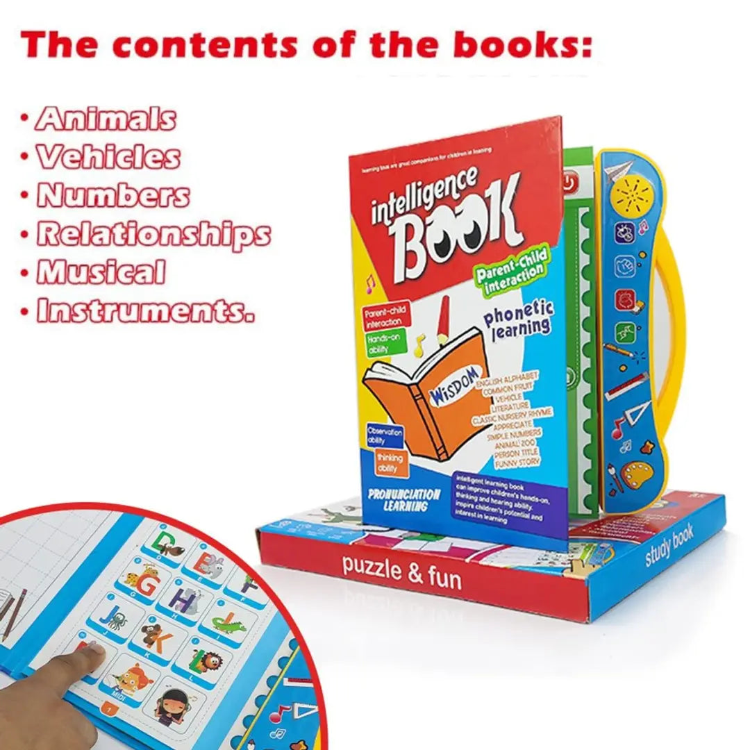 Learning Study Book Musical Toy With 6 Contents