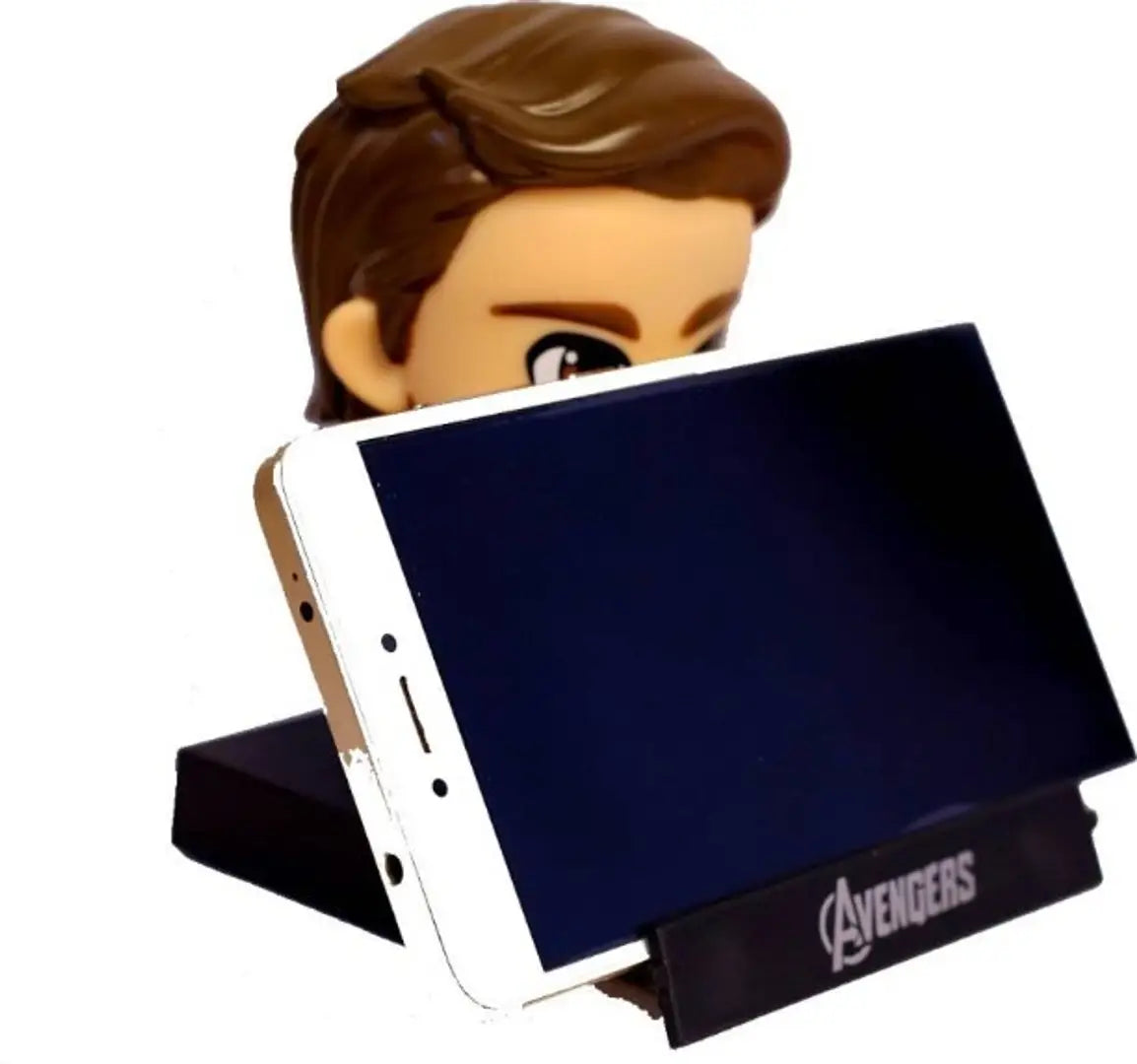 Marvel Avengers Infinity War Captain America Phone Holder Car Decoration Bobblehead Action Figure