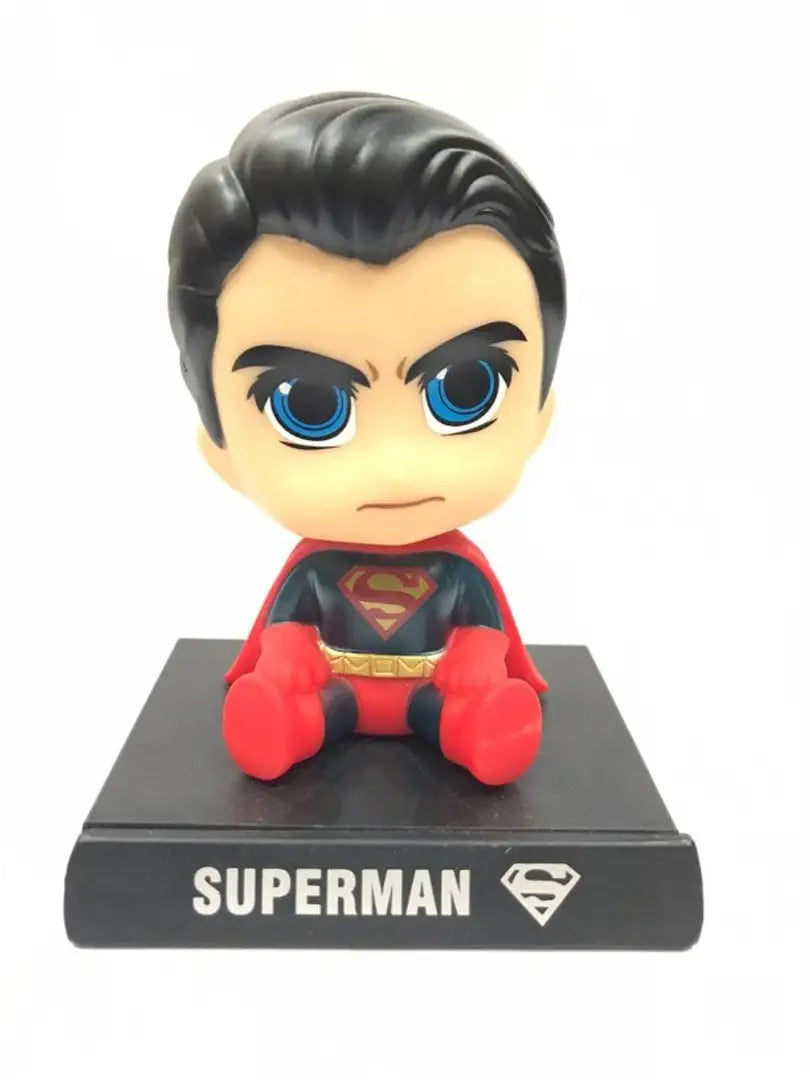 Superman DC Justice League Phone Holder Car Decoration Bobblehead Action Figure