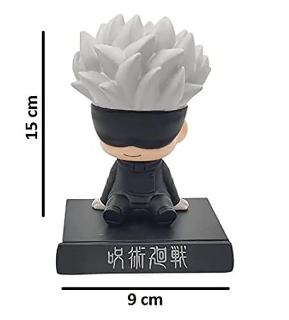 Satoru Gojo Jujutsu Kaisen Phone Holder Car Decoration Bobblehead Action Figure