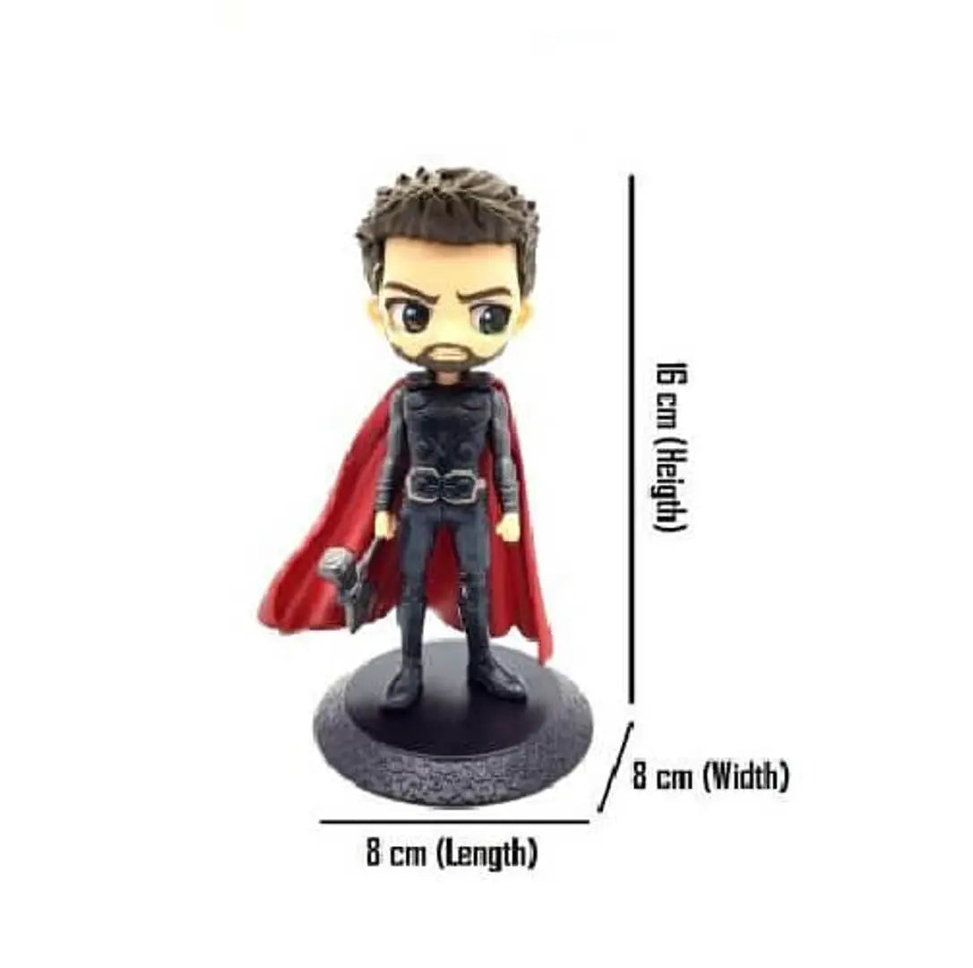 Thor Action Figure Limited Edition for Car Dashboard, Decoration, Cake, Office Desk  Study Table