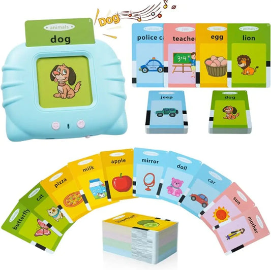Talking Flash Cards Learning Toys for 2 3 4 5 6 Year | 224 words | 112 Double Sided Flash Cards