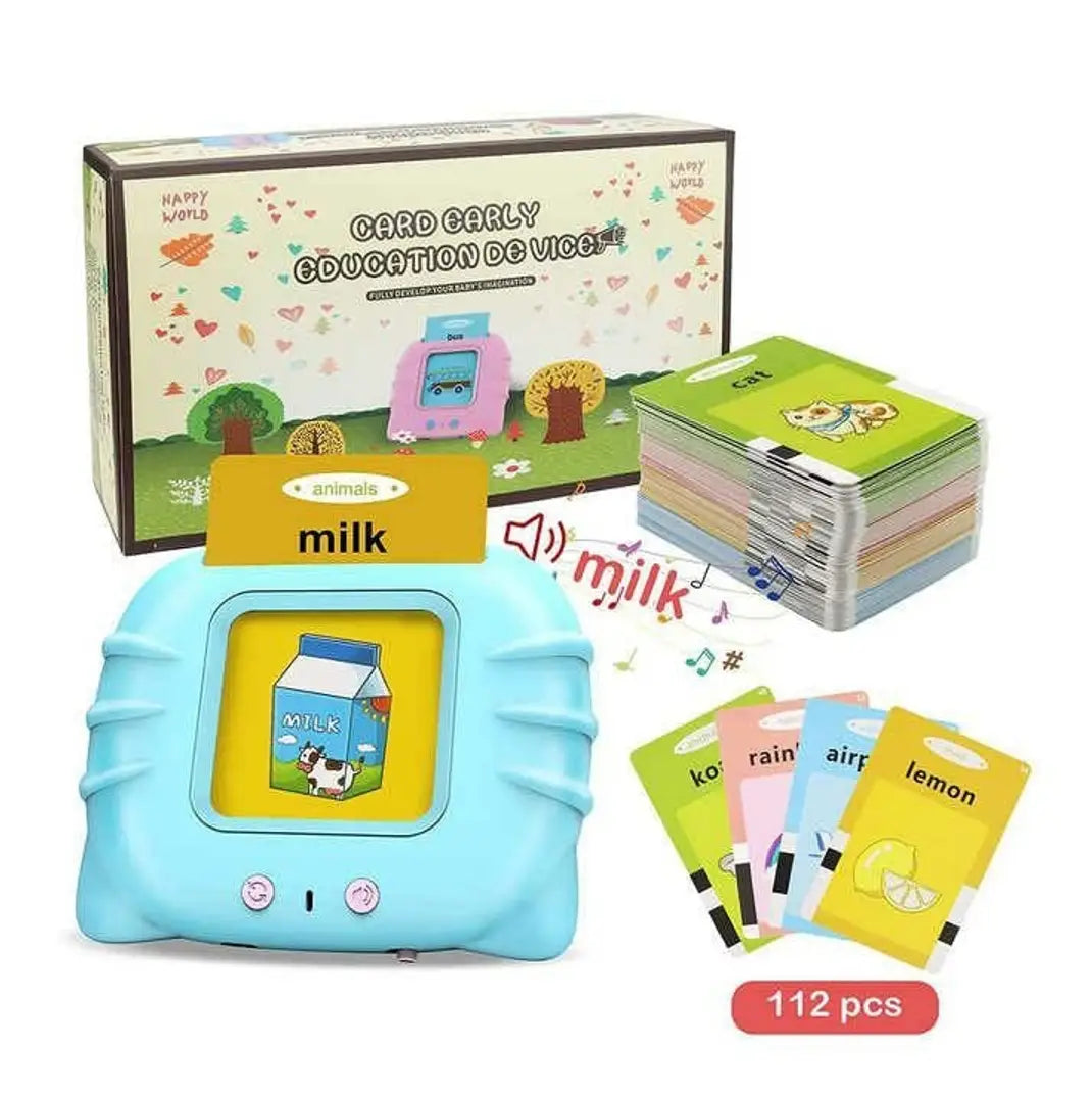 Talking Flash Cards Learning Toys for 2 3 4 5 6 Year | 224 words | 112 Double Sided Flash Cards