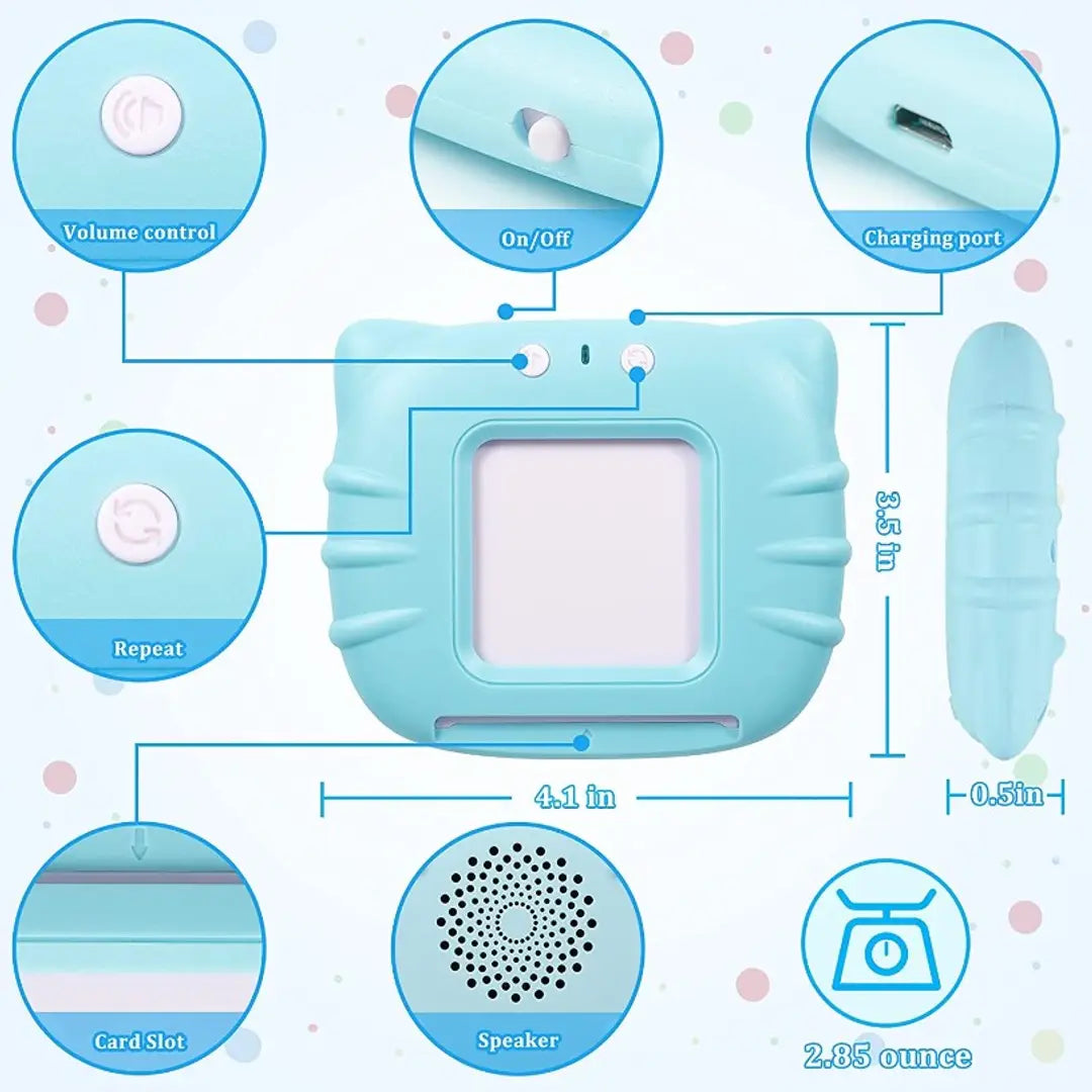 Talking Flash Cards Learning Toys for 2 3 4 5 6 Year | 224 words | 112 Double Sided Flash Cards