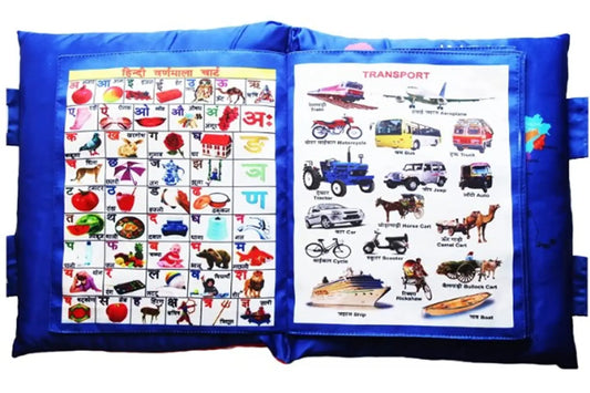 Baby Boy Baby Girl Printed Velvet Learning Soft Toys Pillow