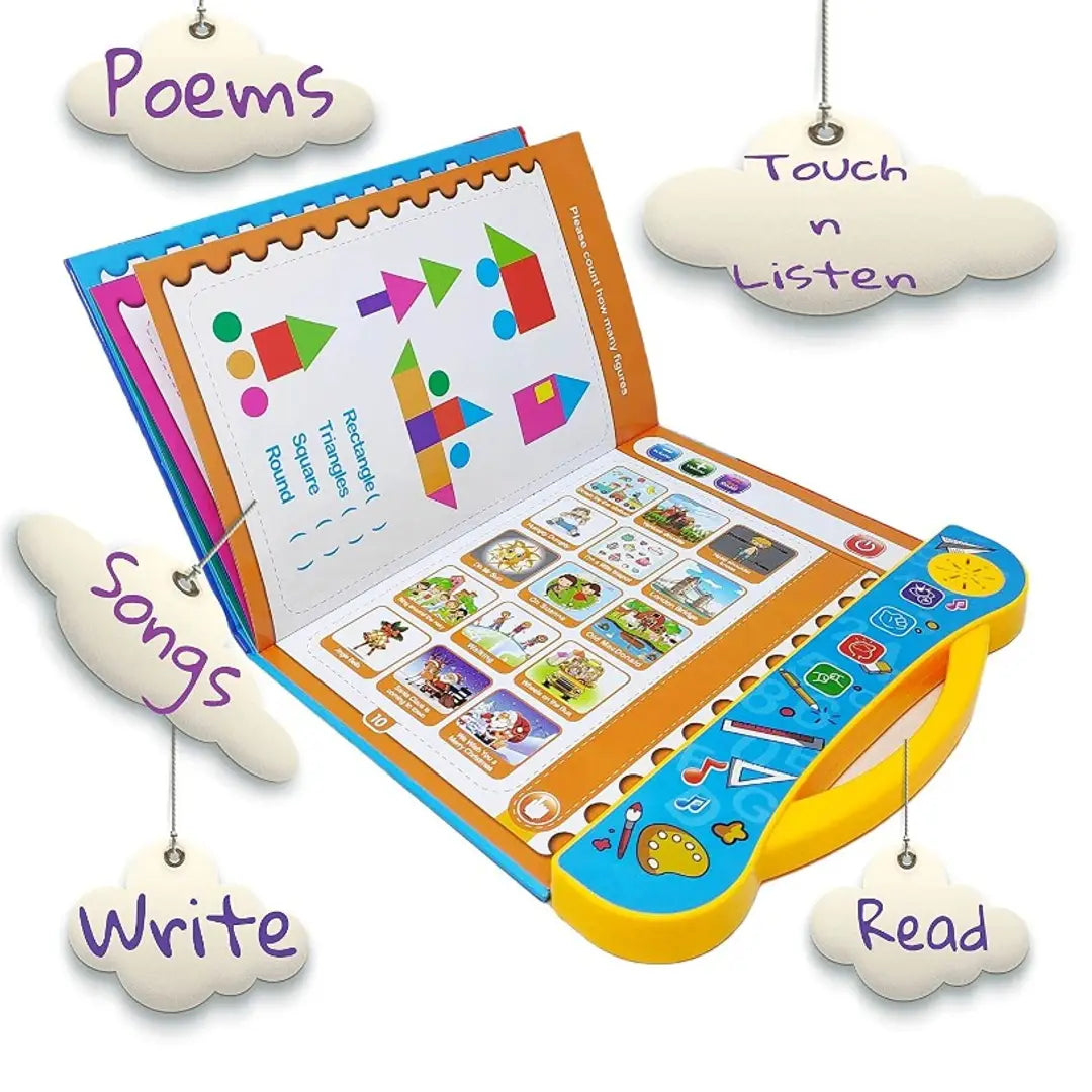 Learning Study Book Musical Toy With 6 Contents