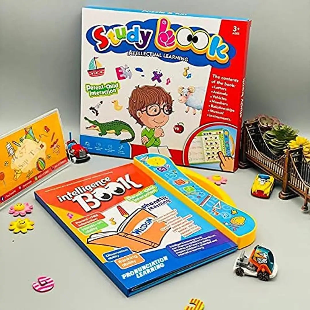 Learning Study Book Musical Toy With 6 Contents