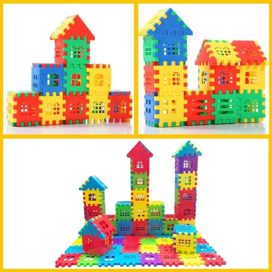 House Building Blocks for Kids Puzzle Games for Kids DIY Toys for Children Educational and Learning Toy for Kids 72 Pices